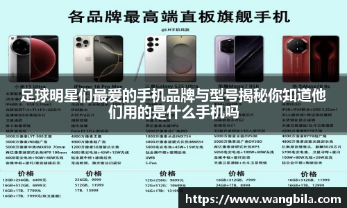 足球明星们最爱的手机品牌与型号揭秘你知道他们用的是什么手机吗